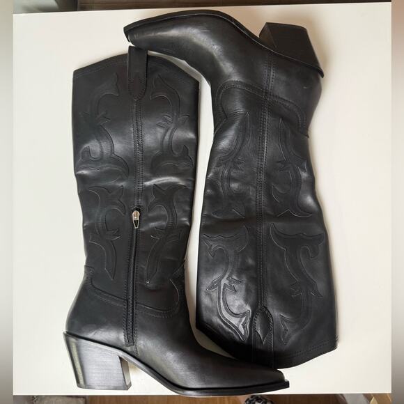 Dolce Vita Samsin Boots in Black Leather 9.5 - Picture 5 of 12